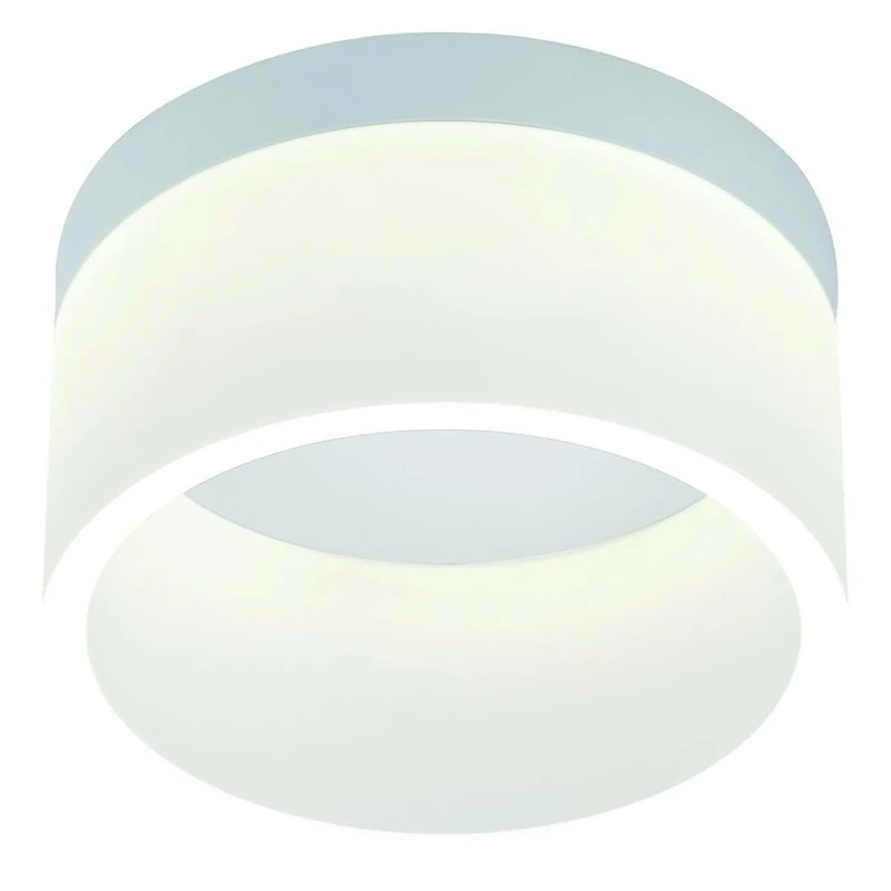 helestra Liv 17 W LED Ceiling Light with Acrylic Diffuser Matt White Diameter: 200 mm Deck Enpot IP30 3000 K Dimmable - Image 1