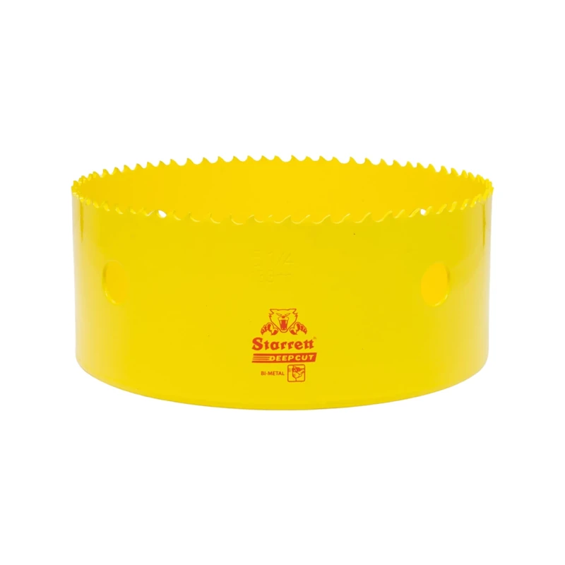 Starrett Deep Cut Hole Saw - DCH0514 Heavy Duty Bi-Metal with Extra Cobalt HSS Teeth - For Metals Wood Cast Iron Fibreglass Plastic Materials - 133mm