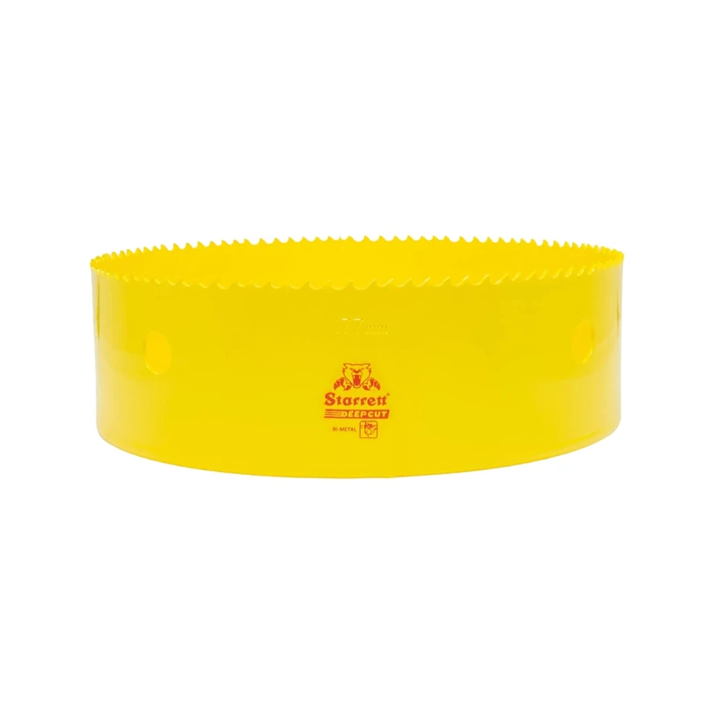 Starrett Deep Cut Hole Saw - DCH177M Heavy Duty Bi-Metal with Extra Cobalt HSS Teeth - For Metals Wood Cast Iron Fibreglass Plastic Materials - 177mm