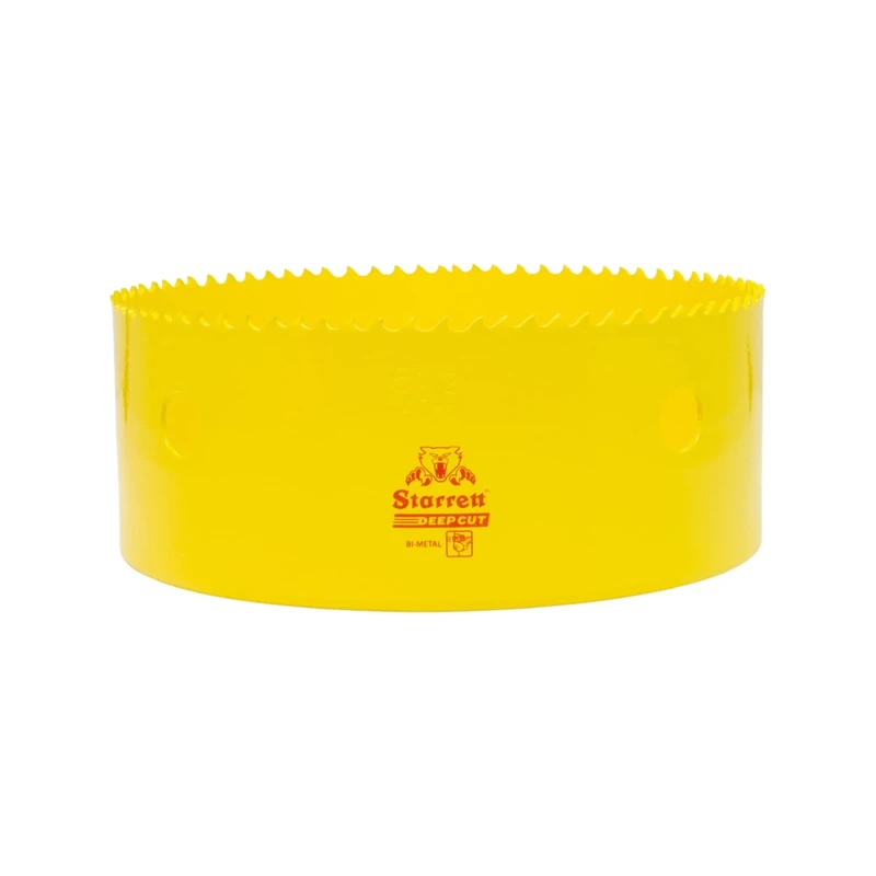 Starrett Deep Cut Hole Saw - DCH0512 Heavy Duty Bi-Metal with Extra Cobalt HSS Teeth - For Metals Wood Cast Iron Fibreglass Plastic Materials - 140mm