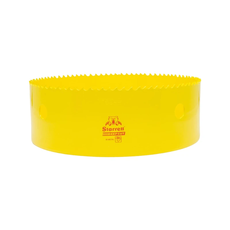 Starrett Deep Cut Hole Saw - DCH160M Heavy Duty Bi-Metal with Extra Cobalt HSS Teeth - For Metals Wood Cast Iron Fibreglass Plastic Materials - 160mm