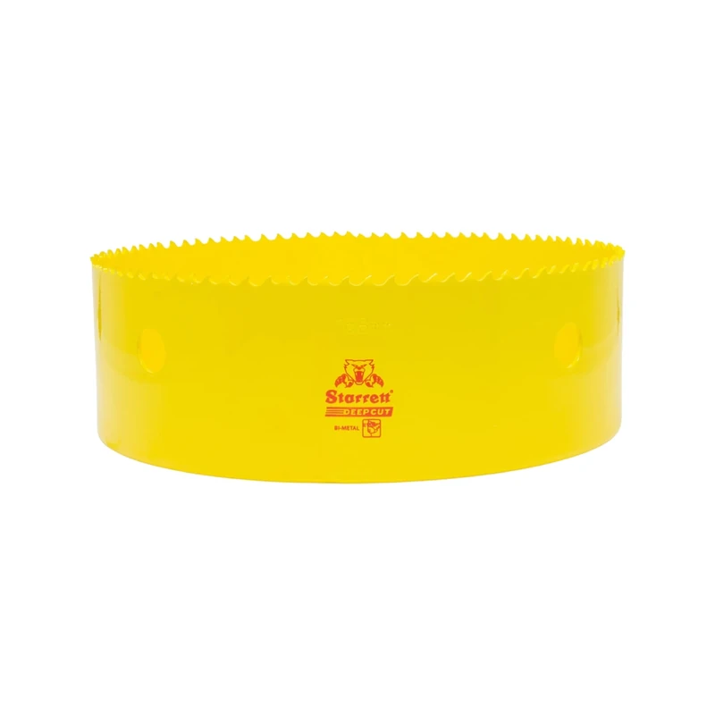 Starrett Deep Cut Hole Saw - DCH168M Heavy Duty Bi-Metal with Extra Cobalt HSS Teeth - For Metals Wood Cast Iron Fibreglass Plastic Materials - 168mm