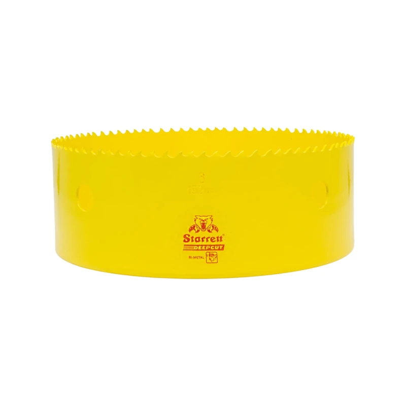 Starrett Deep Cut Hole Saw - DCH0600 Heavy Duty Bi-Metal with Extra Cobalt HSS Teeth - For Metals Wood Cast Iron Fibreglass Plastic Materials - 152mm