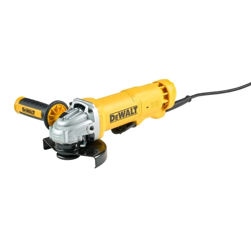 DeWalt DWE4233-QS Grinder Ø 125 mm, 1400W, Wired paddle switch, No-load speed 11500 rpm, M14, Anti-vibration and multi-position side handle