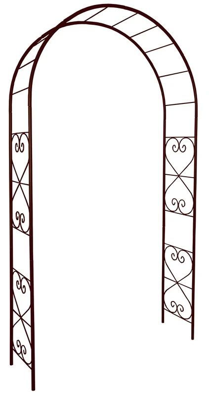 Louis 3166 Grinder Metal Garden Arch with Romantic Decor Antique Iron 130 x 250 cm