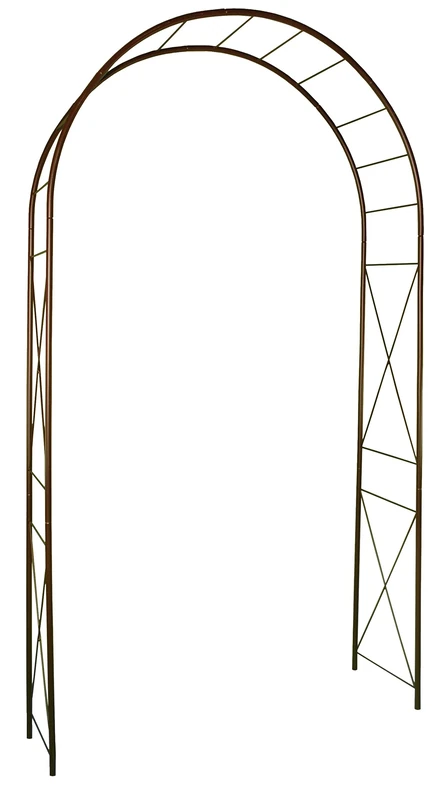 Louis Mill 3186 Arch Garden Decor Rhombus Metal Iron Antique 130 x 250 cm