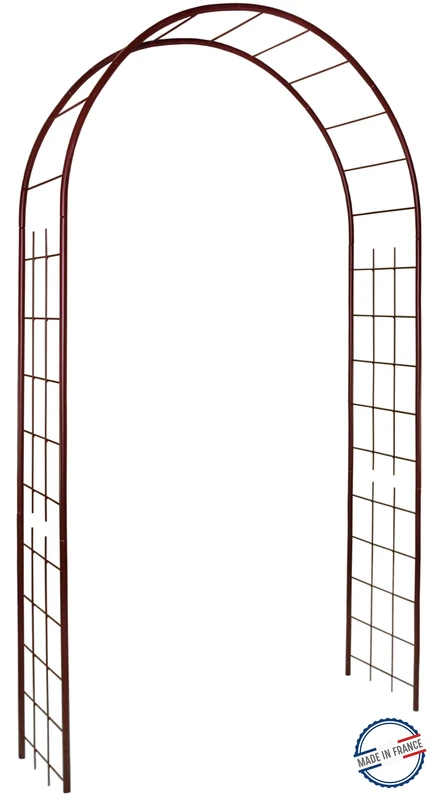 Louis 3146 Windmill Garden Arch Trellis with Iron Metal Distressed Design 130 x 250 cm