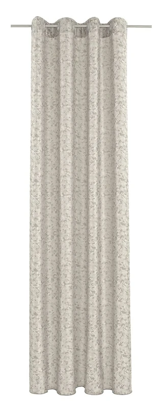 Deko Trends Eyelet Curtain, Fabric, Beige