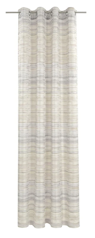 Deko Trends Eyelet Curtain, Fabric, Beige, 245 x 146 cm