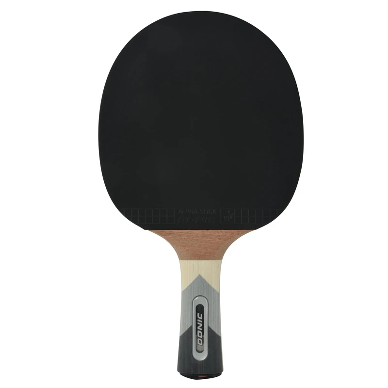 Donic-Schildkröt Waldner 800 Table Tennis Bat, ABP Handle, 2.0 mm Sponge, Vari-Slick Pad - ITTF, 754882 ,Black/Red/Brown,One Size