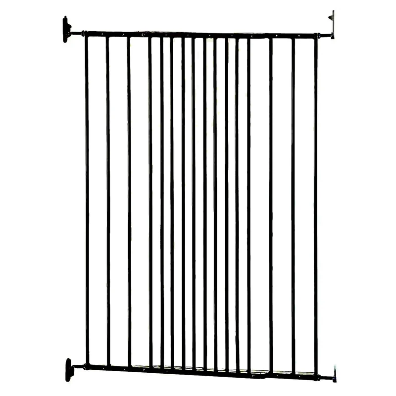 Scandinavian Pet Design Extra Tall Extendable Dog Gate, 62.5-106.8 cm/24.6-42 inches wide, 103 cm/40.5 inches high, Extendable Stair Gate/Pet Gate/Safety Gate, Metal, Black, Made in Denmark