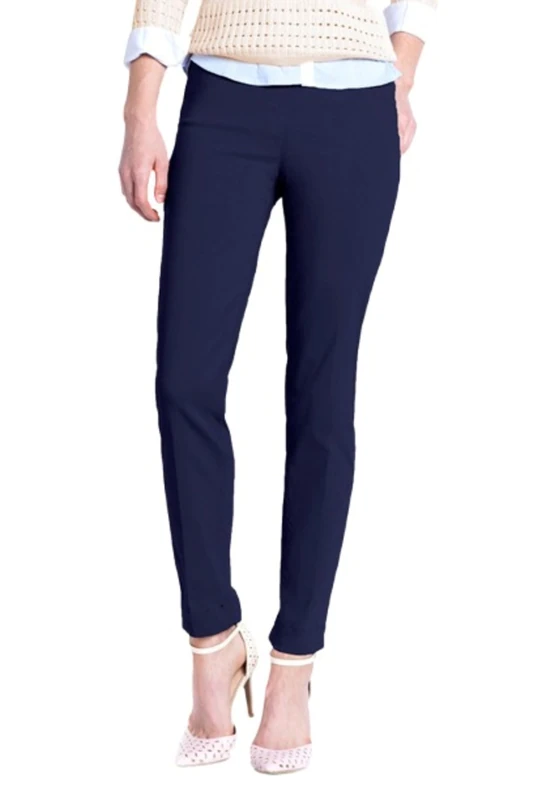 Slim-Sation Women's Wide Band Ankle Pant Pull-on Pant with Tummy Control, Midnight, 22 - Image 1