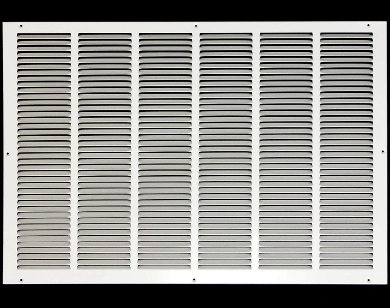 30"w X 22"h Steel Return Air Grilles - Sidewall and Ceiling - HVAC Duct Cover - White [Outer Dimensions: 31.75"w X 23.75"h]