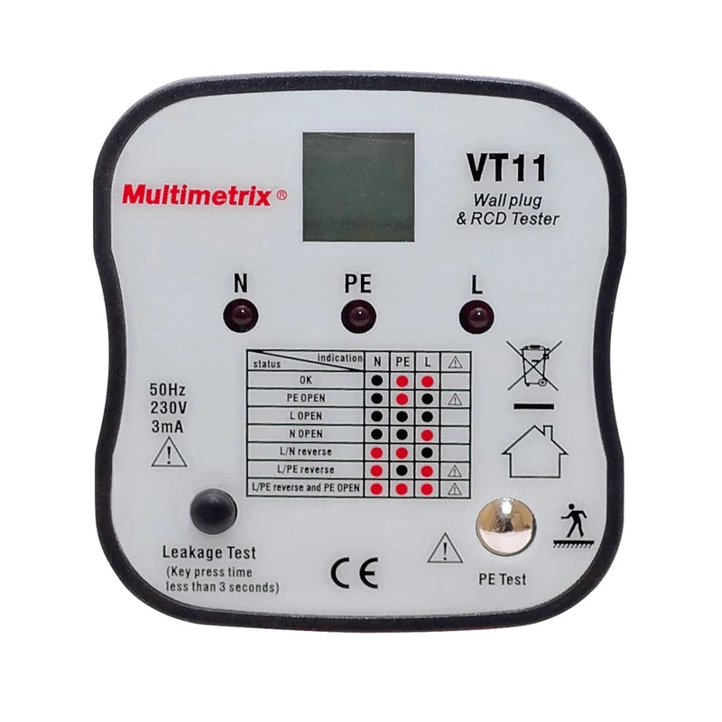 Multimerix Arnoux MMXP06230304 2-Pin Socket Tester Earth with Differential - Image 1