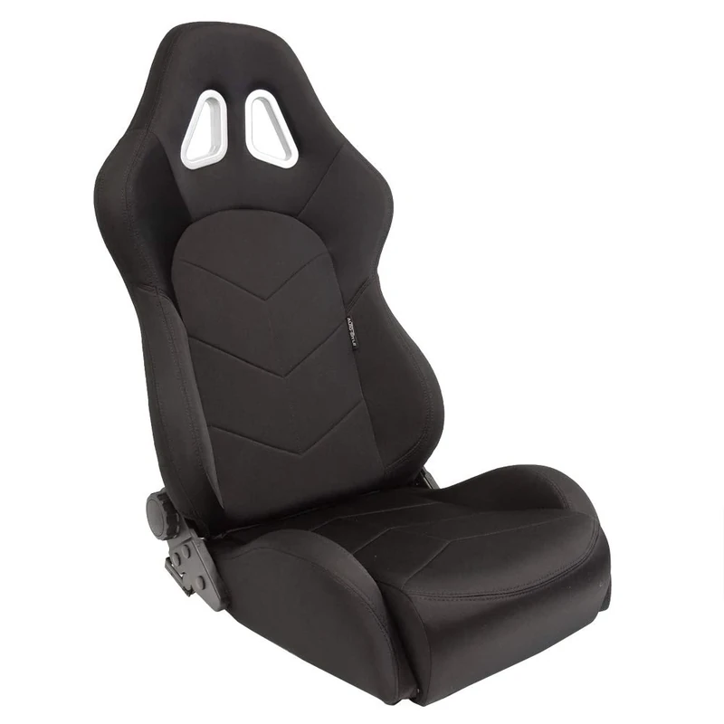 AutoStyle Sport seat 'TN' - Black - Dual-side reclinable back-rest - incl. slides