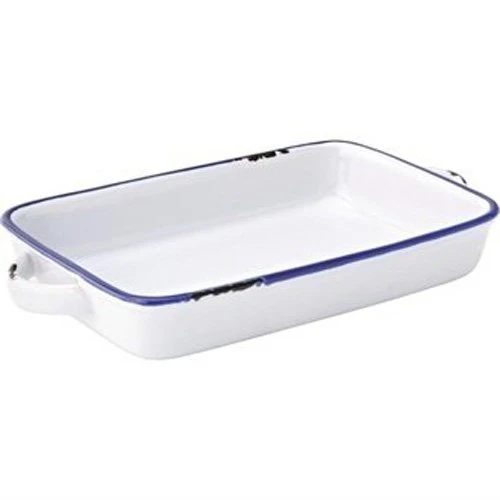 Utopia CT6007 Avebury Blue Large Rectangular Dish, 22cm Size, Pack of 12