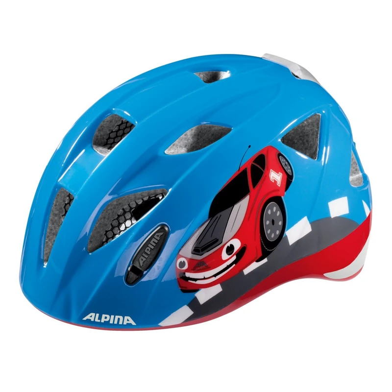ALPINA Unisex - Children, XIMO FLASH cycling helmet, red car gloss, 45-49 cm