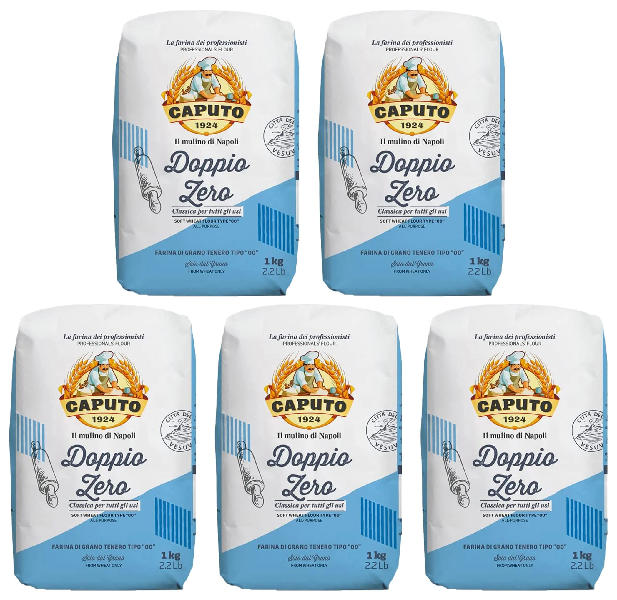 Caputo Flour Blu Kg. 1 Type 00 (5 Pieces)