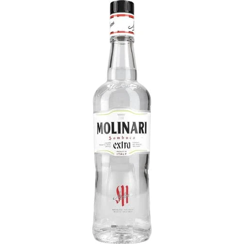 Molinari Extra Sambuca Premium Liqueur 50cl, 40% ABV | Traditional Italian Licor made with Star Anise | Great for Cocktails and Drinking Neat