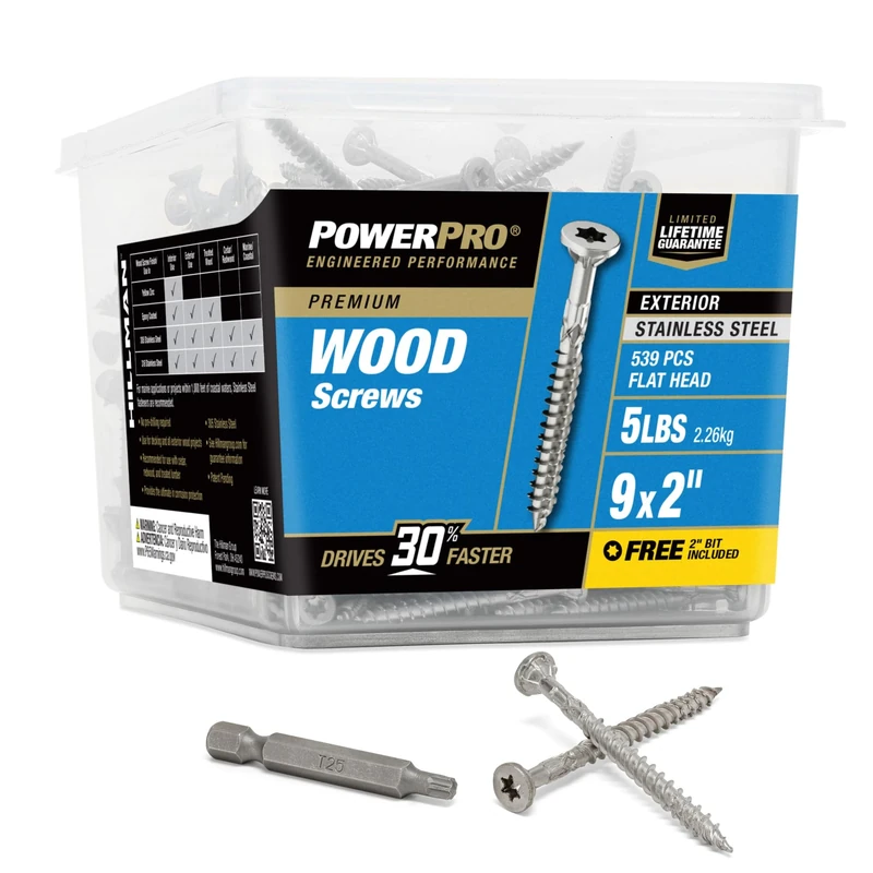 The Hillman Group 48626 Power Pro Exterior All Purpose Screw, 9" x 2"