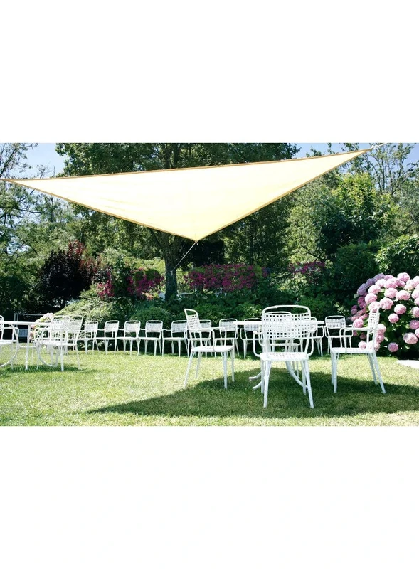 Verdemax 5882 3.6 x 3.6 m Triangle Shading Net Kit - Beige - Image 1
