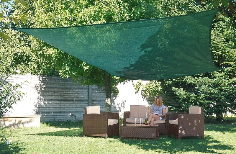 Verdemax 5890 3.6 x 3.6 m Squared Shading Net Kit - Green