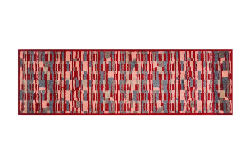 LifeStyle-Mat 150135 Runner Oblong with Rim – Washable and Non Slip 50 x 150 cm Microfibre Multi-Coloured - Image 1