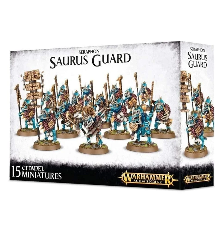 Games Workshop 99120208016 "Seraphon Saurus Guard Miniature Game, Black - Image 1