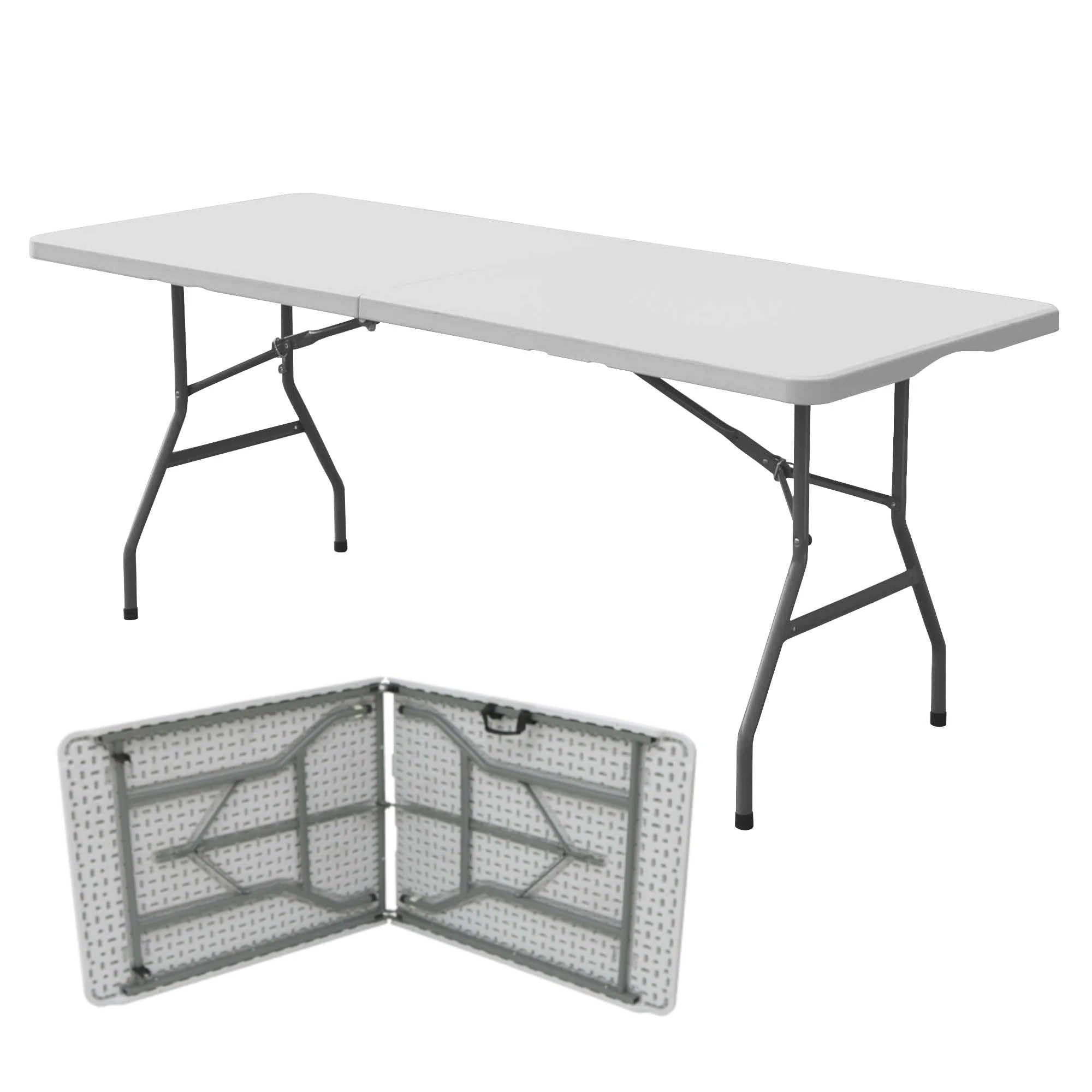 Oypla 6ft 1.8m Folding Heavy Duty Catering Trestle Party Garden Table