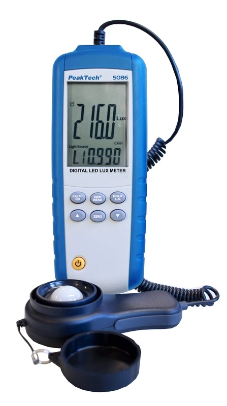 Peaktech 5086 Digital LED Lux Meter 3 3/4 Digit