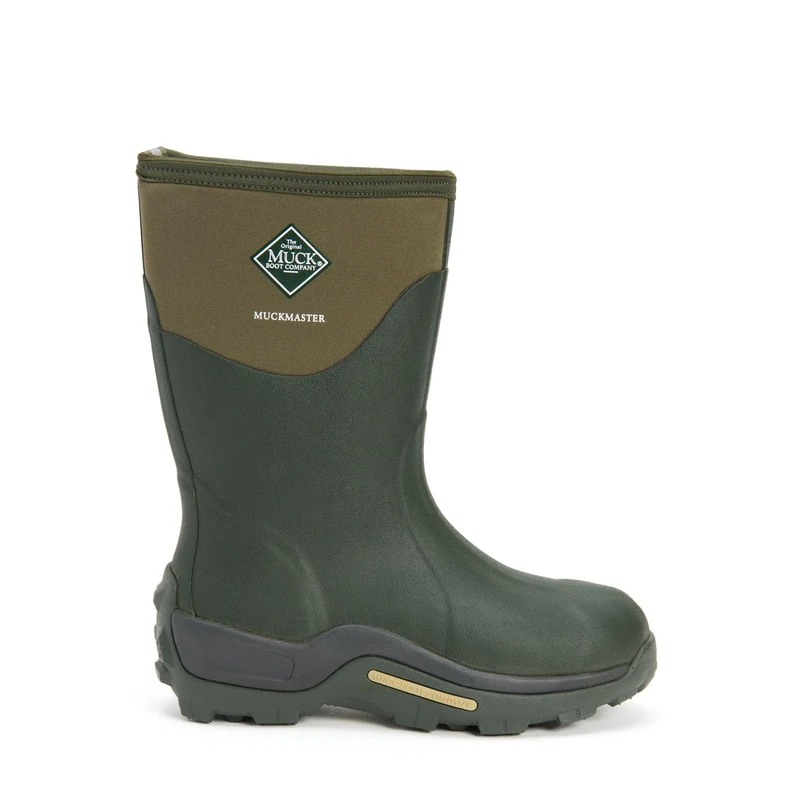 Muck Boots Unisex Muckmaster Mid Pull On Waterproof Wellington Boot, Moss, 6 - Image 1