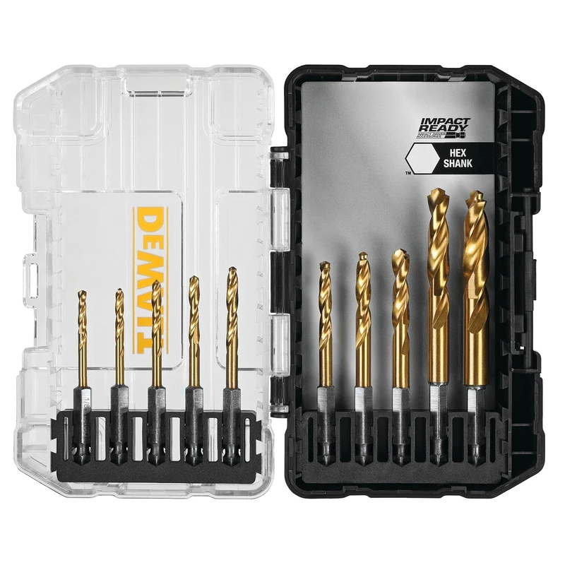 DEWALT DD5160 Impact Ready 10 Piece Titanium Drill Bit Set - Image 1