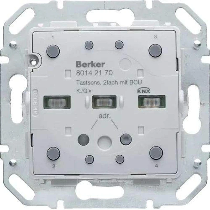 Berker 80142170 Grey – Control Panel (Grey, Metal, Plastic, 21 – 32 V, 32 mm)