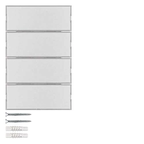 KNX 4-phase keyboard, berker K.x series of hager, aluminium - Image 1