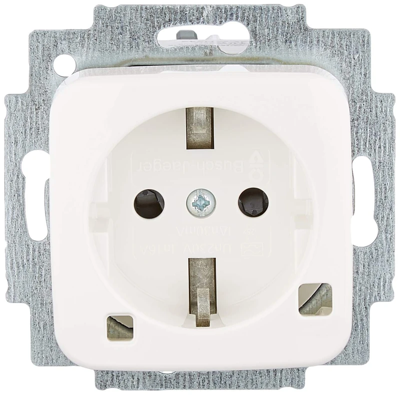 Busch-Jaeger FI-SCHUKOMAT 3120 EUCB-214 Alpine White Reflex SI Socket 4011395189610