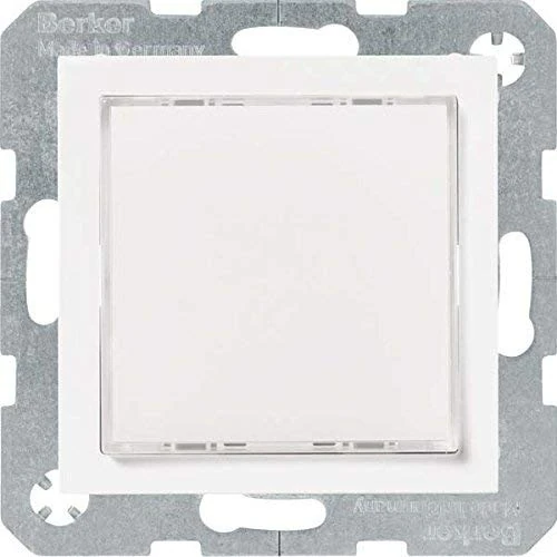Hager 29521909 – LED Sign, Red/Green, S/B, Matt Polar White - Image 1