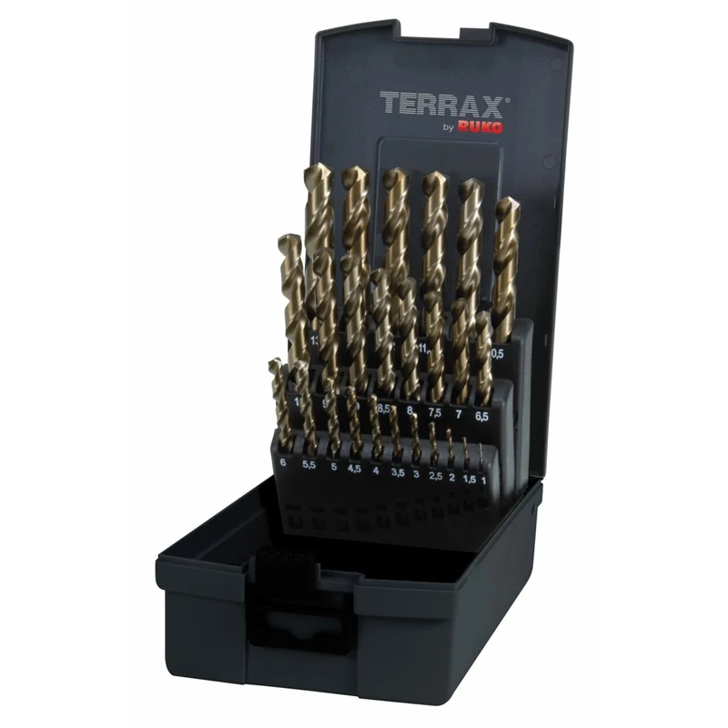Terrax by RUKO Drill cilindricas HSS-E Co 5% 25P