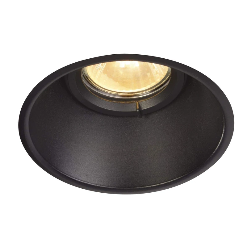 SLV Recessed Ceiling Light Horn-O/Spotlight, floodlight, Ceiling Spotlight, Ceiling Light, recessed Light LED, Indoor Lighting / GU10 IP20/IP44 25W Black