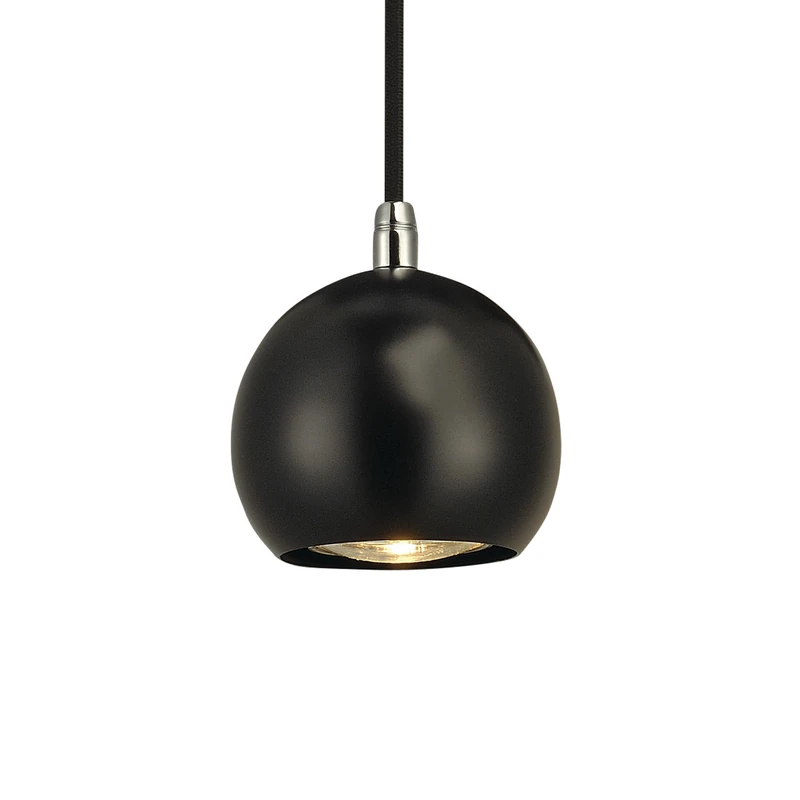 SLV Pendant Light Light Eye Ball/Living-Room lamp, Indoor Lighting, Dining-Room Drop Light, LED, Ceiling Light / GU10 6W Black