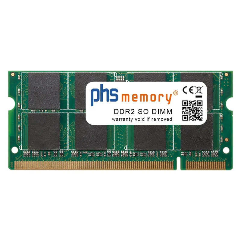 PHS-memory 2 GB RAM Memory Module for QNAP TS-809U-RP DDR2 SO DIMM 667 MHz PC2-5300S
