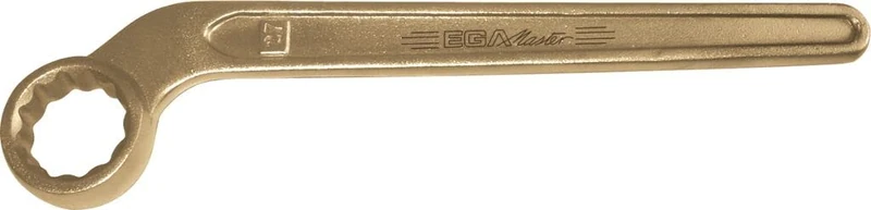 Ega Master 74083 - Curved Single End Ring Wrench 38 Mm Non Sparking Al.Bron.
