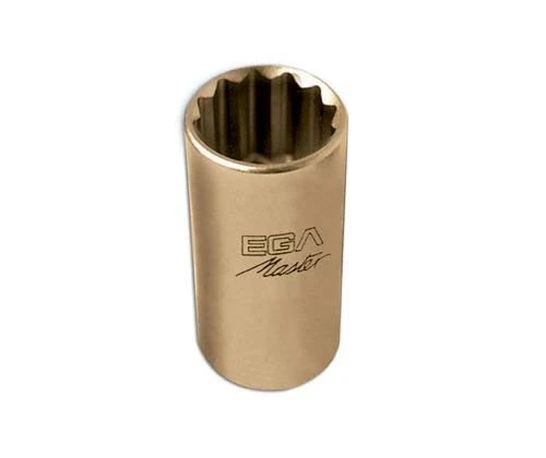 Ega Master 78922 - Socket Wrench 3/8" - 10 Mm Long Serie Non Sparking Al-Bron. (12 Edges)