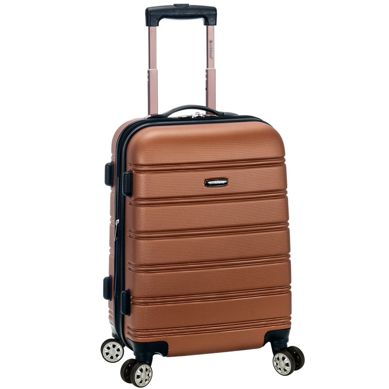 Rockland Melbourne Expandable Hard Case, Brown, Standard Size, Melbourne Expandable Hard Case