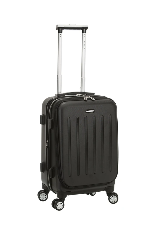 Rockland Titan Hardside Carry-On Spinner Luggage, Black, 19-Inch