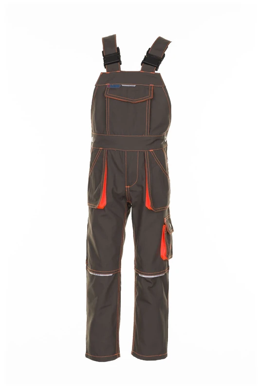 Planam 6122086 Size 86/92 "Junior" Dungarees - Olive/Orange