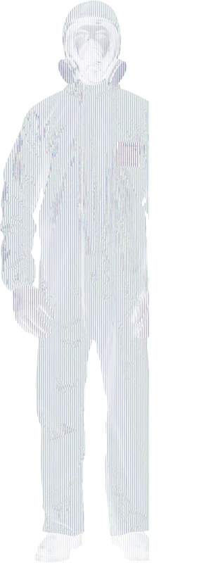Ansell AlphaTec CFR Stitched & Taped Model 111, Chemical Protective Suits (Type 3/4), Red, Size 5 (XL), 1 piece