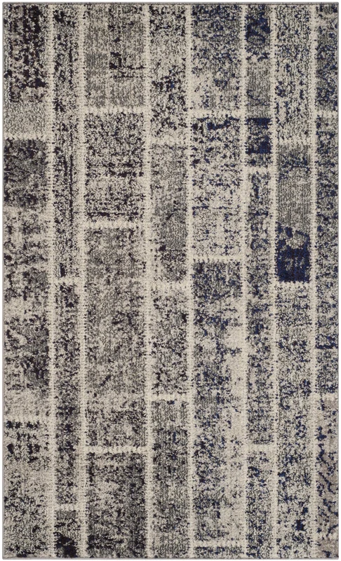 Safavieh Boho Chic Indoor Woven Rectangle Area Rug, Monaco Collection, MNC216, in Grey / Multi, 91 X 152 cm for Living Room, Bedroom or Any Indoor Space