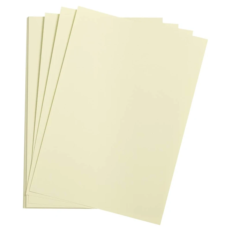 Clairefontaine - Ref 37920C - Etival Coloured Grained Drawing Paper (Pack of 250 Sheets) - 50 x 65cm - 160gsm Cellulose Art Paper - Pale Green - Acid Free, pH Neutral