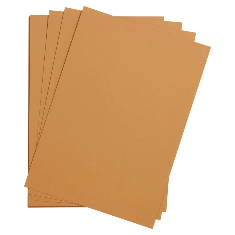 Clairefontaine - Ref 37890C - Etival Coloured Grained Drawing Paper (Pack of 250 Sheets) - 50 x 65cm - 160gsm Cellulose Art Paper - Rust - Acid Free, pH Neutral