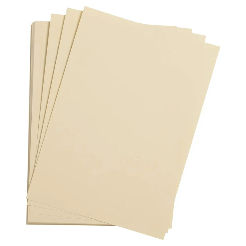 Clairefontaine - Ref 37820C - Etival Coloured Grained Drawing Paper (Pack of 250 Sheets) - 50 x 65cm - 160gsm Cellulose Art Paper - Ivory - Acid Free, pH Neutral